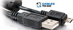 USB 2.0 Type-A Male to Micro-B Male Adapter-Cables