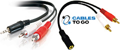 3.5mm Stereo to RCA Y-Cables