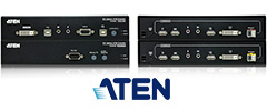 Fiber-Optical DVI-USB KVM Extenders