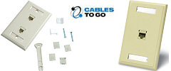 CAT-5e RJ45 Wall Plates