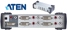 DVI Video + Audio Switches