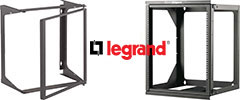 Swing Out Wall-Mount Open Frame Rack