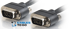 Plenum Low Profile HD15 M/M Video Cables