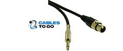 Pro-Audio XLR Female to 1/4in Male Cables