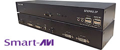 Multi-Screen DVI KVM Extenders over Fiber
