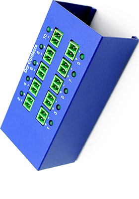 20VDC Isolated Dry-Contact Module, 10 Ports