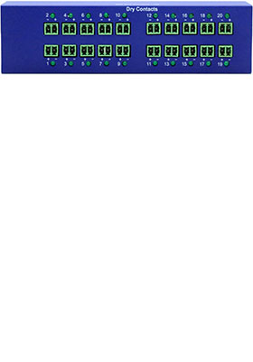 5VDC Isolated Dry-Contact Module, 20 Ports