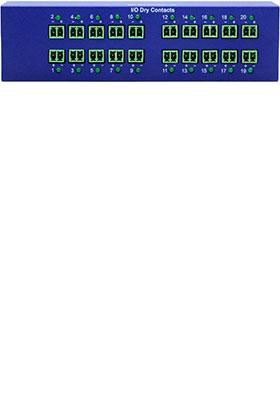 I/O Dry-Contact Module, 20 Ports