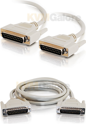 DB25 M/M Serial RS-232 Cables