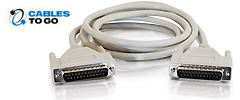 DB25 Male/Male Null Modem Cables