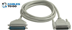 DB25 to Centronics 36 Parallel Printer Cables