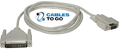 DB9 Female to DB25 Male Modem Cables