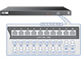 Image 3 of 5 - Each of DDX10's 10 ports can be configured to be a computer port or a user port.