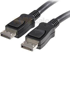 DisplayPort Cable with Latches, 15-Foot