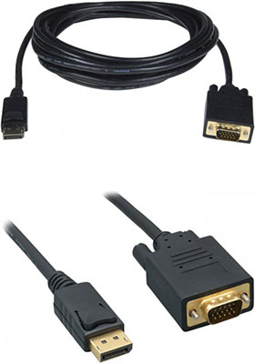 DisplayPort to VGA Adapter Cables