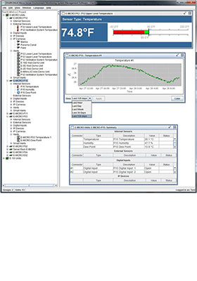 ENVIROMUX Micro/E1 Management Software