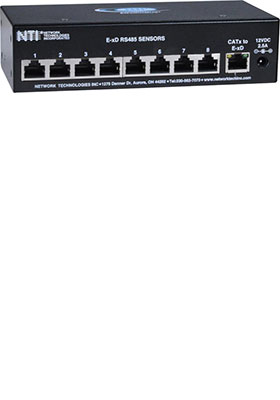 RJ45 RS485 Sensor Expander, 1U Rack-Mount