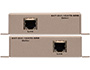 Image 4 of 5 - DVI ELR Lite Extender over One CAT-5 Sender (top) and Receiver (bottom) units, front view.