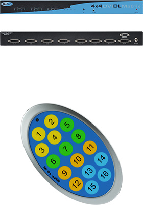 4x4 DVI Dual Link Matrix 4x4 DVI Dual Link Matrix
