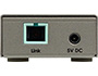 Image 3 of 7 - 4K Ultra-HD 600 MHz Extender for HDMI over one Fiber-Optic Cable, Sender/Receiver unit, back view.