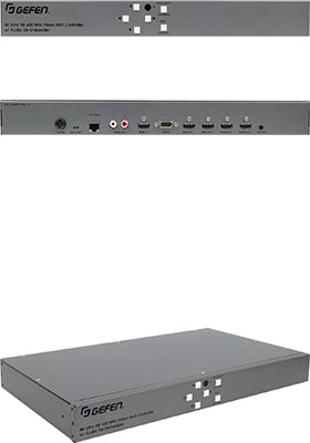 4K Ultra-HD 600 MHz 1x4 Video Wall Controller w/ Audio De-Embedder 4K Ultra-HD 600 MHz 1x4 Video Wall Controller w/ Audio De-Embedder