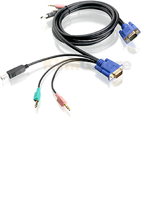 VGA-USB-Audio KVM Cable, 6-Feet VGA-USB-Audio KVM Cable, 6-Feet