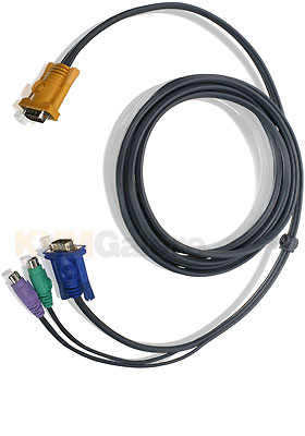 VGA-PS/2 Single-Connector KVM Cable, 6-feet - TAA-Compliant VGA-PS/2 Single-Connector KVM Cable, 6-feet - TAA-Compliant