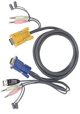 VGA-USB-Audio Single-Connector KVM Cables VGA-USB-Audio Single-Connector KVM Cables