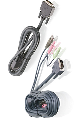 Dual-DVI-D (Dual-Link), Audio and USB KVM Cable Kit, 6-Feet (TAA) Dual-DVI-D (Dual-Link), Audio and USB KVM Cable Kit, 6-Feet (TAA)