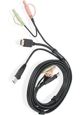 HDMI, Audio and USB KVM Cable, 6-Feet (TAA) HDMI, Audio and USB KVM Cable, 6-Feet (TAA)