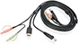 HDMI, Audio and USB KVM Cable, 6-Feet (TAA)