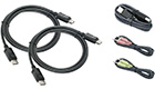 Dual-DisplayPort, Audio and USB KVM Cable Kit (TAA)