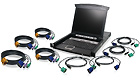 17" LCD Combo Console, 8-Ports w/ USB and PS/2 Cables  17" LCD Combo Console, 8-Ports w/ USB and PS/2 Cables
