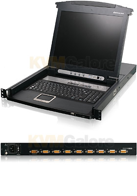 17" LCD Combo Console, 8-Ports