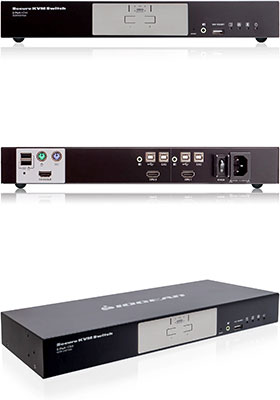 PPs 3.0, 2-Port, HDMI, Secure KVM Switch w/ CAC PPs 3.0, 2-Port, HDMI, Secure KVM Switch w/ CAC