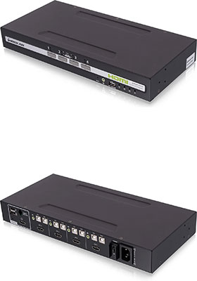 PPs 4.0, 4-Port, HDMI, Secure KVM Switch w/ CAC