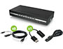 Image 1 of 5 - Cables ship included:</BR>
8x 6 foot DisplayPort, audio, 2x USB cable sets (G2L902UTAA3)</BR>
8x 6 foot HDMI to DisplayPort cables (G2LHDDP02) to connect to HDMI computers</BR>
1x DisplayPort (male) to HDMI (female) adapter (GDPHD4KA) to connect to an HDMI monitor