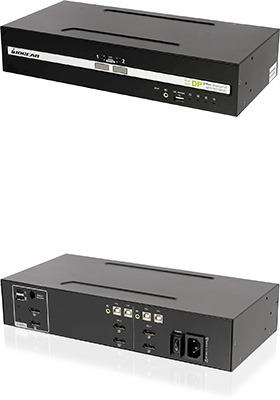 2-Port, Universal, Dual-View Secure KVM Switch w/ CAC, 6-Foot Cables 2-Port, Universal, Dual-View Secure KVM Switch w/ CAC, 6-Foot Cables