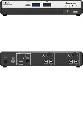 2-Port, Universal, Secure KVM Switch w/ CAC