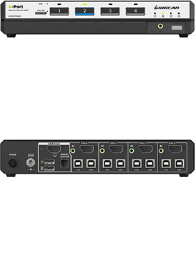 4-Port, Universal, Secure KVM Switch w/ CAC