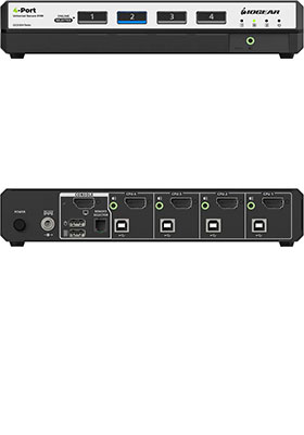4-Port, Universal, Secure KVM Switch