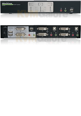 MiniView 2-Port Dual View Dual Link DVI KVMP Switch with Audio MiniView 2-Port Dual View Dual Link DVI KVMP Switch with Audio