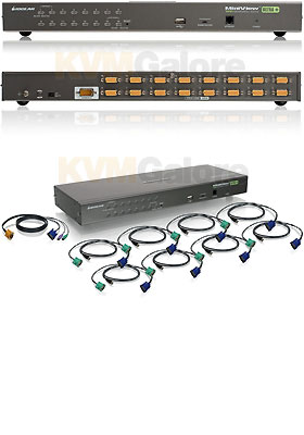 MiniView Ultra+ Combo, 16-Ports with Cable-Kits MiniView Ultra+ Combo, 16-Ports with Cable-Kits