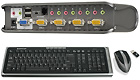 MiniView Extreme Multimedia KVMP, 4-Ports with Wireless Keyboard and Mouse MiniView Extreme Multimedia KVMP, 4-Ports with Wireless Keyboard and Mouse