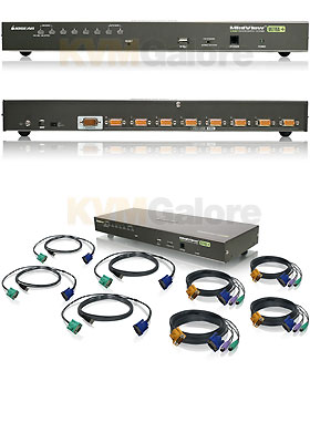 MiniView Ultra+ Combo, 8-Ports w/ 4 USB and 4 PS/2 KVM Cables MiniView Ultra+ Combo, 8-Ports w/ 4 USB and 4 PS/2 KVM Cables