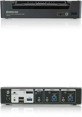 3-Port, Hybrid (DisplayPort & USB-C) KVMP Switch w/ Power Delivery 3-Port, Hybrid (DisplayPort & USB-C) KVMP Switch w/ Power Delivery