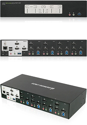 4-Port 4K Triple-View DisplayPort KVMP 4-Port 4K Triple-View DisplayPort KVMP