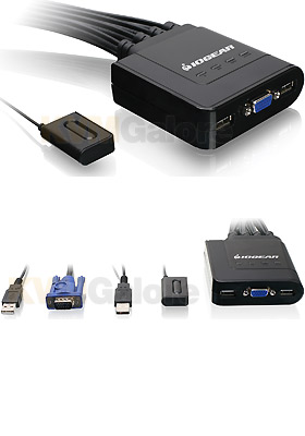 4-Port VGA/USB Cable KVM Switch 4-Port VGA/USB Cable KVM Switch