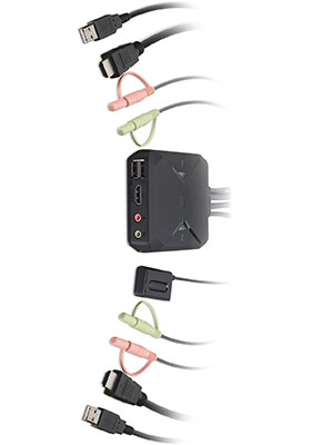 2-Port, 4K HDMI KVM Switch w/ Audio  2-Port, 4K HDMI KVM Switch w/ Audio