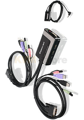 USB DVI-D Cable KVM with Audio and Mic USB DVI-D Cable KVM with Audio and Mic